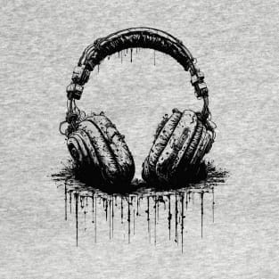 Engraving Design Headphone T-Shirt